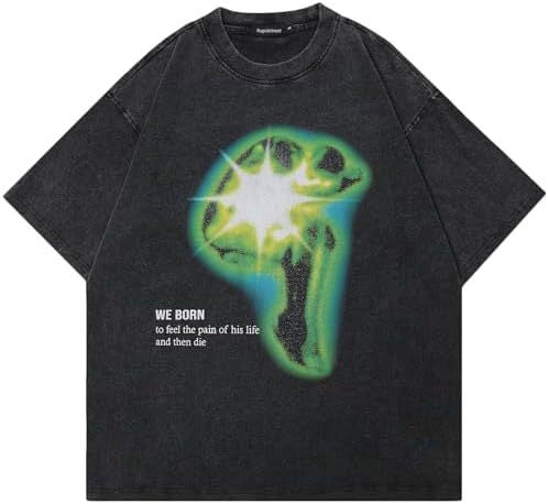 Playera Acolchada Retro Hip Hop Casual Manga Corta para Hombre - Image 25