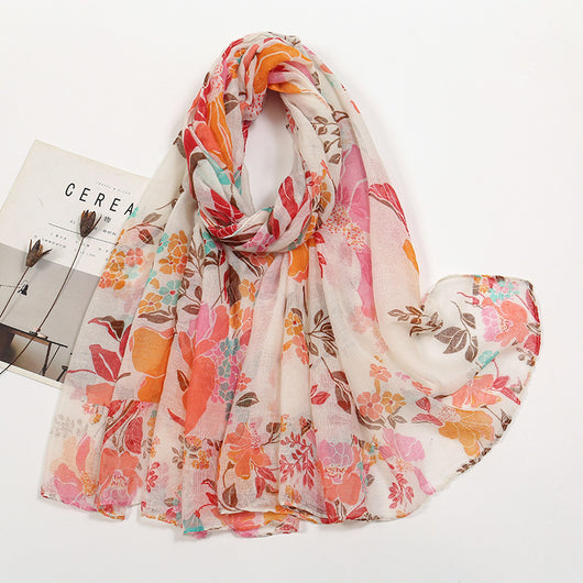 Pañuelo de Voile Estampado - Elegancia y Versatilidad - Image 7