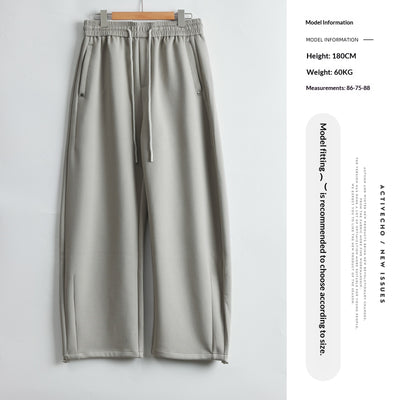 Pantalones de Sudadera Rectos Otoño-Invierno Diseño Ancho y Suelto - Image 6