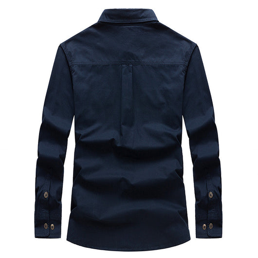 Camisa de Trabajo Casual Manga Larga para Hombre - Image 4