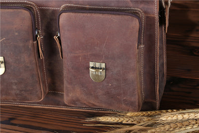 Bolso Messenger de Cuero Crazy Horse - Estilo Vintage Duradero - Image 23