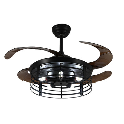 Lámpara Ventilador Retro Industrial Americana - Image 8