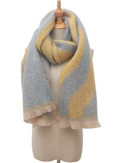 Bufanda Tejida Jacquard Otoño Invierno Estilo Europeo y Americano - Image 20
