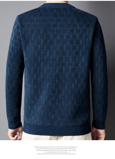 Suéter Grueso de Lana Jacquard con Forro Polar para Hombre - Image 21