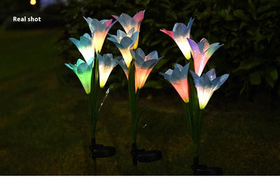 Linterna Solar Lirio Festiva para Jardín y Patio - Image 20