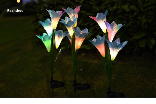 Linterna Solar Lirio Festiva para Jardín y Patio - Image 20