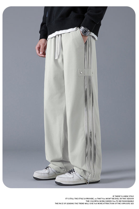 Pantalones Joggers Deportivos de Tres Franjas - Estilo Urbano Primavera - Image 13