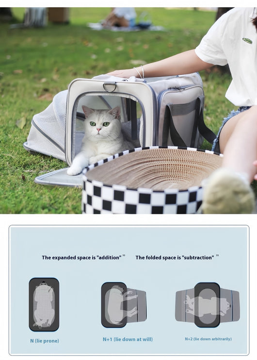 Mochila Transportadora para Mascotas Respirable de Gran Capacidad - Image 24
