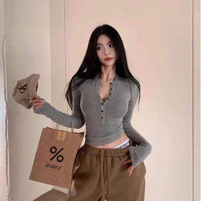 Blusa Larga Cuello Semiabierto para Mujer - Base Interior Versátil - Image 10