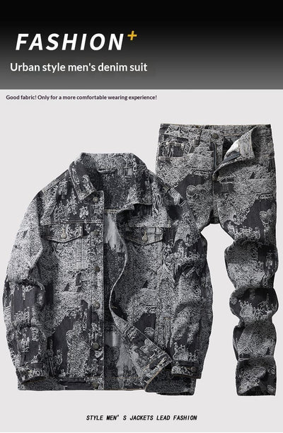 Chaqueta Denim Masculina Texturizada Estilo Americano para Primavera y Otoño - Image 23