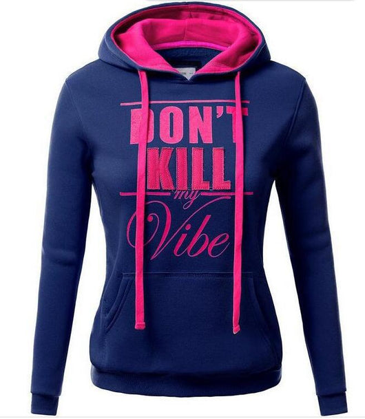 Sudadera con Capucha Ajustada Letter Blood para Mujer - Image 7