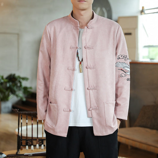 Chaqueta Hanfu Buddha Estilo Chino Retro para Hombre - Image 22