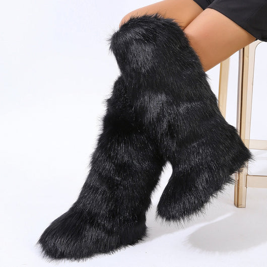 Botas Altas de Invierno con Forro Cálido y Suela Plana - Image 18