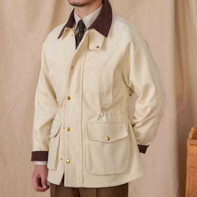 Chaqueta Safari Vintage de Pana Térmica Slim-fit