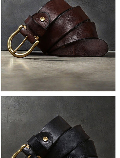 Cinturón de Cuero Genuino para Hombre - Casual y Resistente - Image 17