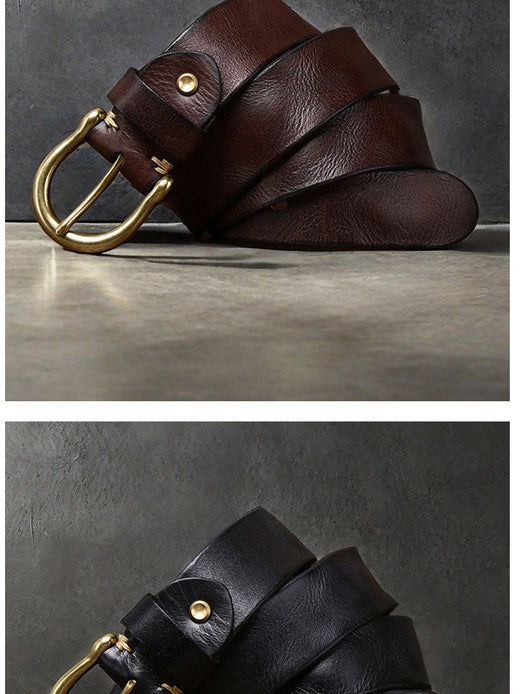 Cinturón de Cuero Genuino para Hombre - Casual y Resistente - Image 17