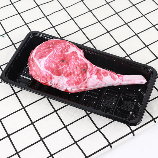 Juguete Masticable de Carne con Sonido para Mascotas