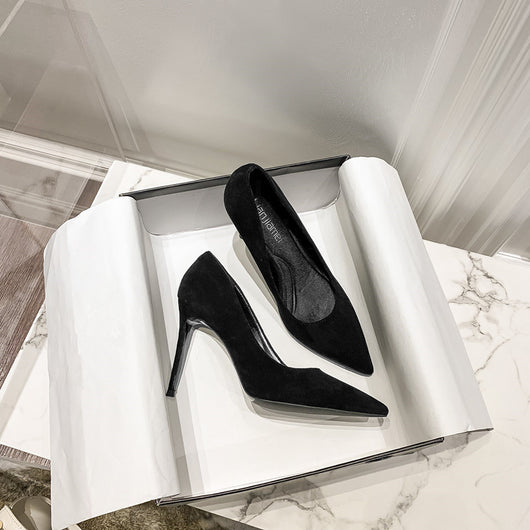 Tacones Altos Stiletto Negros Multiusos para Mujer - Image 3