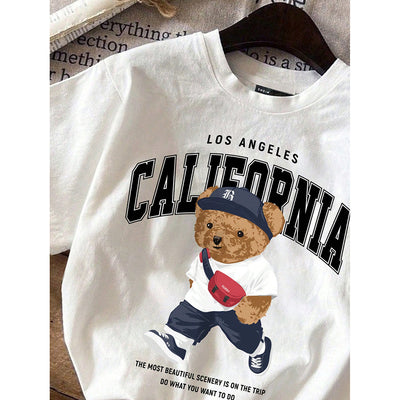 Playera Infantil Estampado Osito Casual de Manga Corta - Image 7