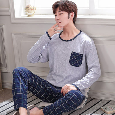 Pijama Casual Talla Grande Hombre Primavera Verano Tela Ligera - Image 21