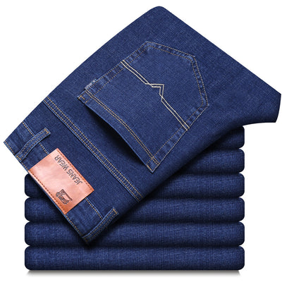 Jeans Casuales Elásticos de Forro Polar para Hombre - Image 7