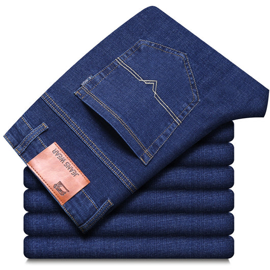 Jeans Casuales Elásticos de Forro Polar para Hombre - Image 7