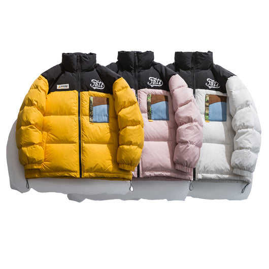 Chaqueta Acolchada Suelta para Pareja - Estilo Urbano Versátil