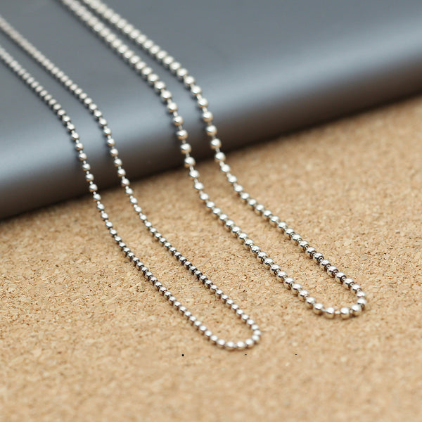 Pulsera de Cadena de Bolitas en Plata 925 - Diseño Versátil