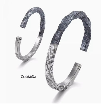 Pulsera Hombre Plata 99 con Anillo Mobius y Patrón de Lazos - Image 4