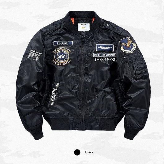 Chaqueta Beisbolera Hombre Bordada Fit Relajado - Image 13