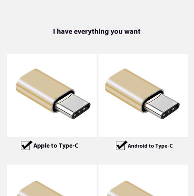 Adaptador Convertidor de Iluminación Micro USB a USB-C para Móviles - Image 18