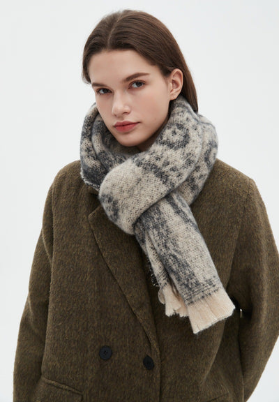 Bufanda Cuello Cálido Estampado Paisley Jacquard Unisex - Image 19