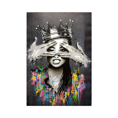 Cuadro Abstracto Chica Africana - Arte Graffiti Moderno para el Hogar - Image 16