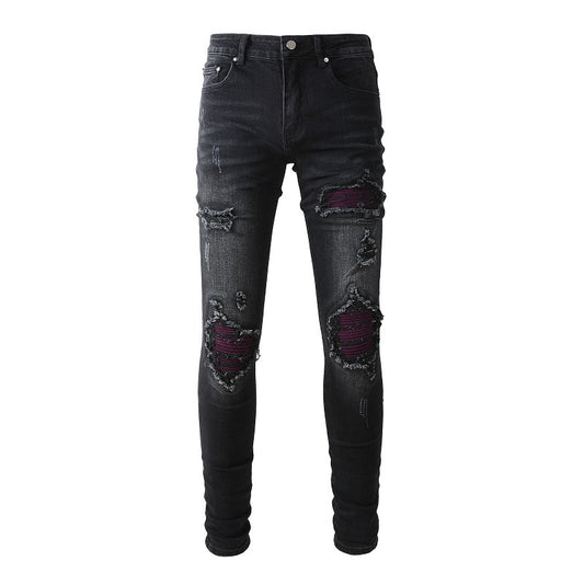 Jeans Slim Ajustados con Roturas y Stretch - Image 2