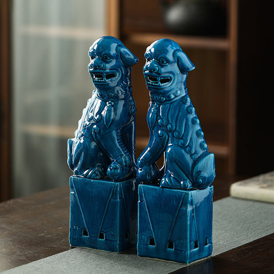 Ornamentos de León en Cerámica Refractaria para Feng Shui - Image 2