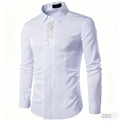 Camisa Casual Deportiva Holgada con Solapa para Hombre - Image 33