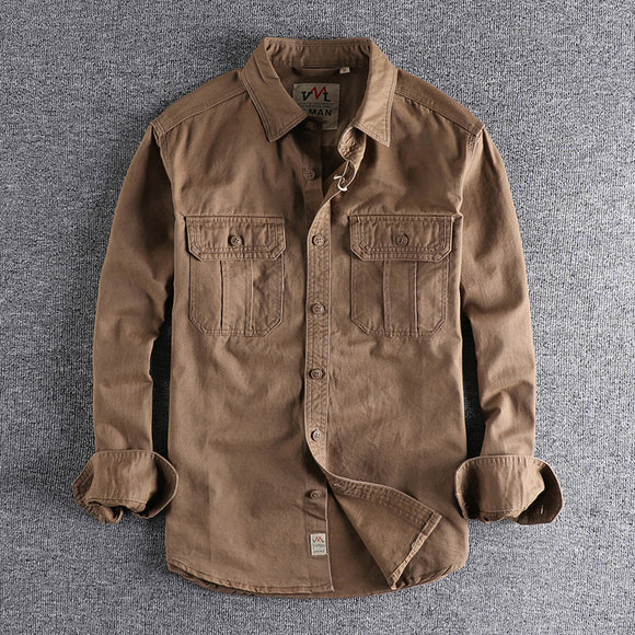 Chaqueta Camisa Multibolsillos para Trabajo - Lavado Fácil