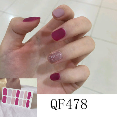Stickers de Uñas 3D con Diamantes - 14 Diseños Impermeables para Embarazadas - Image 16