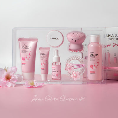 Set de Cuidado Facial Flor de Cerezo - 8 Piezas Premium - Image 4