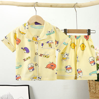 Pijama Infantil Estilo Coreano de Algodón con Cuello - Image 12