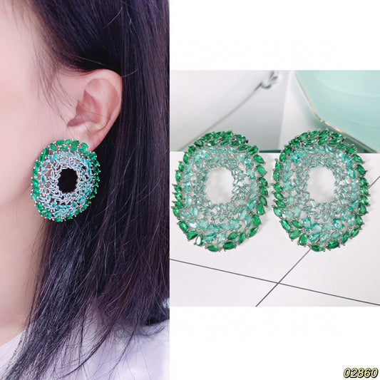 Aretes con Circonitas Incrustadas Estilo Europeo y Americano - Image 2