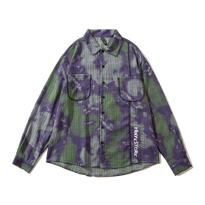 Camisa de Cuadros Estampada Manga Larga Unisex - Image 9