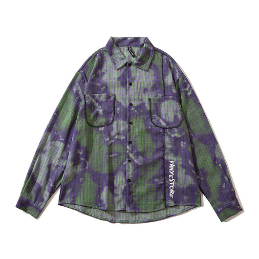 Camisa de Cuadros Estampada Manga Larga Unisex - Image 9