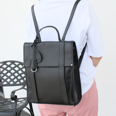 Mochila de Cuero para Mujer con Doble Compartimento de Hombro - Gran Capacidad - Image 3
