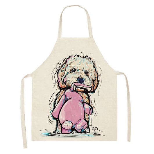 Delantal Dacron Estampado Serie Animales Perro - Image 13