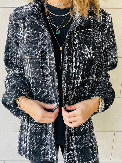 Camisa a Cuadros con Bolsillo Frontal - Image 6