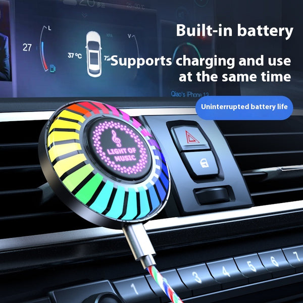 Difusor Aromático para Auto con Luz LED Ritmo Musical