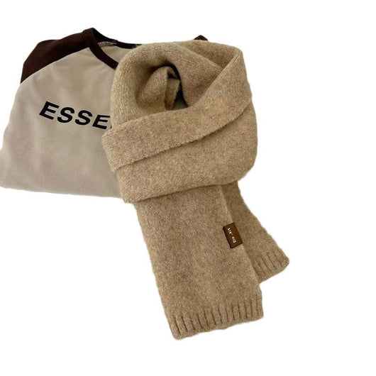 Bufanda Infantil Otoño Invierno Cashmira Artificial con Flor Clip - Image 5