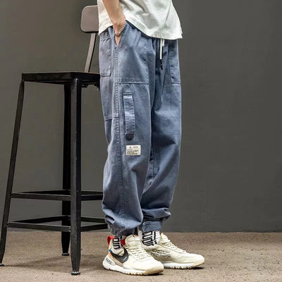 Pantalones Cómodos Estilo Coreano con Bordados y Cintura Ajustable - Image 9