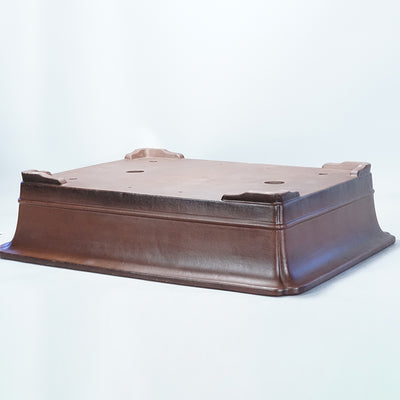 Maceta Rectangular de Arcilla Púrpura Artesanal para Bonsái Verde - Image 5
